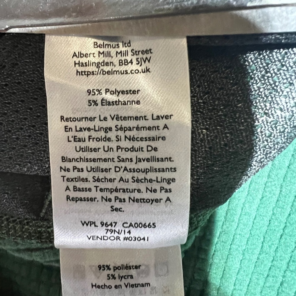 Eddie Bauer Mens Large Green Full Zip Grid Fleece Jacket Lightweight Outdoor L - Picture 6 of 16